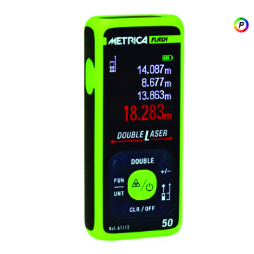 METRICA 61114 MESURADOR LASER DOUBLE 50